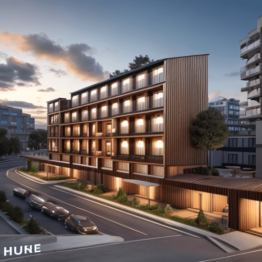 Hôtel construction modulaire bas-carbone architecture bois