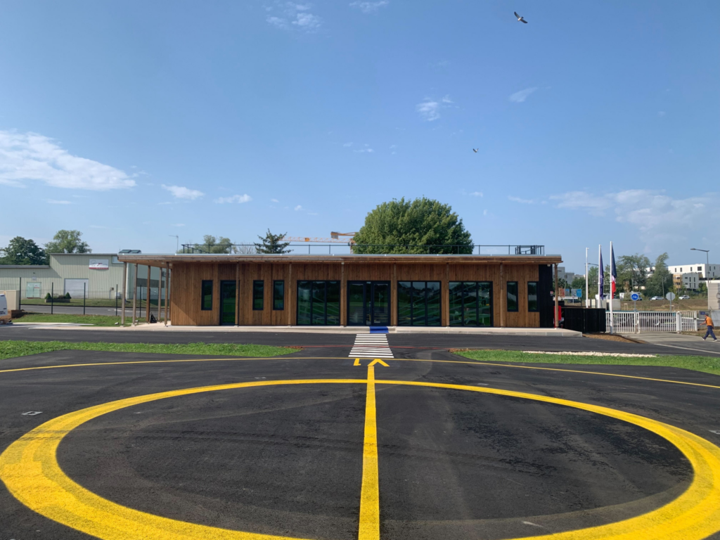 Airfield low-carbon modular construction wood architecture